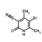 CAS 登录号：814262-90-3， 5-溴-4,6-二甲基-2-氧代-1,2-二氢-3-吡啶甲腈