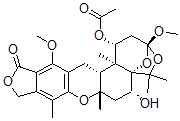 CAS#: 81543-04-6, (1R)-1a-Acetyloxy-1,2,3,6,7,7A,10,14,14ab,14b-Decahydro-6a-Hydroxy-3,13-Dimethoxy-5,5,7ab,9,14ba-Pentamethyl-12H-3b,5ab-Epoxy-5H-Furo[3,4-I]Oxepino[4,3-a]Xanthen-12-One