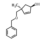 CAS#: 815587-19-0, (1R,4S)-4-[(Benzyloxy)methyl]-4-methyl-2-cyclopenten-1-ol