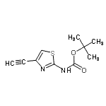 CAS#: 815610-14-1, 2-Methyl-2-propanyl (4-ethynyl-1,3-thiazol-2-yl)carbamate