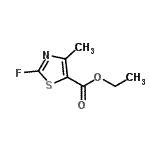 CAS#: 81569-36-0, Ethyl 2-fluoro-4-methyl-1,3-thiazole-5-carboxylate