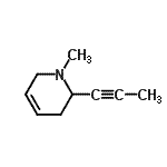 CAS#: 81585-26-4, 1-Methyl-2-(1-propyn-1-yl)-1,2,3,6-tetrahydropyridine