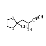 CAS#: 81617-51-8, 1-(2-Methyl-1,3-dioxolan-2-yl)-3-butyn-2-ol