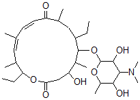 CAS#: 81661-90-7, 5-O-Mycaminosylprotylonolide