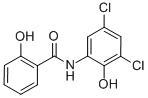 CAS 登录号：81665-46-5， N-(3,5-二氯-2-羟基苯基)-2-羟基苯甲酰胺