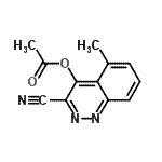 CAS#: 817209-78-2, 3-Cyano-5-methyl-4-cinnolinyl acetate