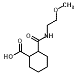CAS#: 817632-37-4, 2-[(2-Methoxyethyl)carbamoyl]cyclohexanecarboxylic acid