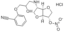 CAS#: 81785-28-6, 1,4:3,6-Dianhydro-2-((3-(2-cyanophenoxy)-2-hydroxypropyl)amino)-2-deoxy-L-iditol 5-nitrate monohydrochloride