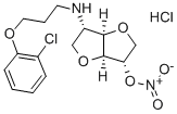 CAS#: 81785-45-7, 1,4:3,6-Dianhydro-2-((3-(2-chlorophenoxy)propyl)amino)-2-deoxy-L-iditol 5-nitrate monohydrochloride