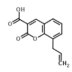 CAS 登录号：82119-77-5， 8-烯丙基-2-氧代-2H-苯并吡喃-3-羧酸