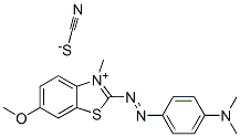 CAS#: 82142-16-3, 2-((4-(Dimethylamino)Phenyl)Azo)-6-Methoxy-3-Methylbenzothiazolium thiocyanate