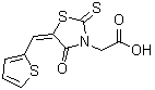 CAS#: 82158-62-1, [(5E)-4-Oxo-5-(2-thienylmethylene)-2-thioxo-1,3-thiazolidin-3-yl]acetic acid