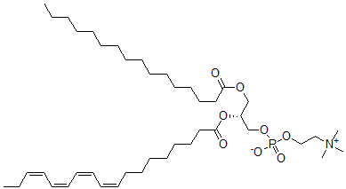 CAS 登录号：82188-63-4， 1-棕榈酰-2-(9Z,11Z,13Z,15Z-十八碳四烯酰基)-Sn-甘油-3-磷脂酰胆碱