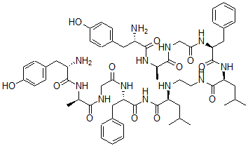 CAS 登录号：82221-89-4， 丙氨酰(2)-氨基乙基二聚体-脑啡肽酰胺-亮氨酸