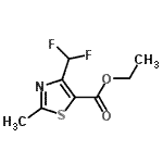 CAS 登录号：823234-82-8， 乙基4-(二氟甲基)-2-甲基-1,3-噻唑-5-羧酸酯