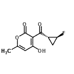 CAS#: 823792-54-7, 3-{[(1R,2S)-2-Fluorocyclopropyl]carbonyl}-4-hydroxy-6-methyl-2H-pyran-2-one