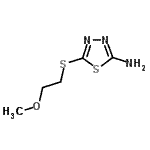 CAS 登录号：82381-77-9， 5-[(2-甲氧基乙基)硫基]-1,3,4-噻二唑-2-胺