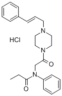 CAS#: 82387-56-2, 1-Cinnamyl-4-((N-Propionanilido)Acetyl)Piperazine Hydrochloride