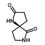 CAS 登录号：82399-95-9， (5R)-1,8-二氮杂螺[4.4]壬烷-2,9-二酮