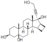 CAS#: 82543-17-7, 17-(3-Hydroxy-1-propynyl)-6b,7b:15b,16b-dimethyleneandrostane-3b,5b,17b-triol