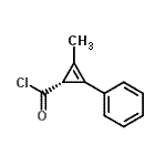 CAS#: 82555-70-2, (1R)-2-Methyl-3-phenyl-2-cyclopropene-1-carbonyl chloride