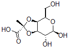 CAS 登录号：82556-10-3， (S)-3,4-O-(1-羧基乙基亚基)-beta-D-吡喃半乳糖