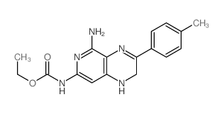 CAS#: 82585-92-0, Ethyl N-[5-amino-3-(4-methylphenyl)-1,2-dihydropyrido[4,5-b]pyrazin-7-yl]carbamate
