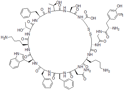 CAS 登录号：82599-24-4， 碘-酪氨酰(1)-生长抑素