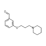 CAS#: 82625-43-2, 3-[3-(1-Piperidinyl)propoxy]benzaldehyde
