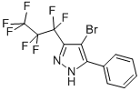 CAS 登录号：82633-52-1， 4-溴-3-(七氟丙-1-基)-5-(苯基)吡唑