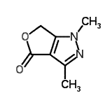 CAS 登录号：82670-90-4， 1,3-二甲基-1,6-二氢-4H-呋喃并[3,4-c]吡唑-4-酮