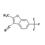 CAS 登录号：826990-62-9， 2-甲基-6-(三氟甲基)-1-苯并呋喃-3-甲腈