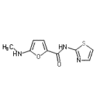CAS 登录号：826991-22-4， 5-(甲基氨基)-N-(1,3-噻唑-2-基)-2-糠酰胺