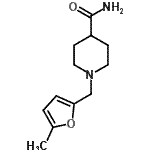 CAS 登录号：827329-88-4， 1-[(5-甲基-2-呋喃基)甲基]-4-哌啶甲酰胺