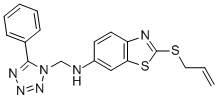 CAS#: 82746-87-0, N-((5-Phenyl-1H-Tetrazol-1-Yl)Methyl)-2-(2-Propenylthio)-6-Benzothiazolamine