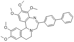 CAS#: 82802-94-6, 6-(4-Biphenylyl)-2,3,4,12,13-Pentamethoxy-9,10-Dihydro-7H-Isoquino[2,1-d](1,4)Benzodiazepine