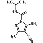 CAS#: 828245-70-1, 5-Amino-4-cyano-N-isopropyl-3-methyl-1H-pyrazole-1-carbothioamide