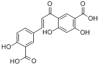 CAS#: 82846-16-0, 5-(3-(3-Carboxy-4-Hydroxyphenyl)-1-Oxo-2-Propenyl)-2,4-Dihydroxybenzoic Acid