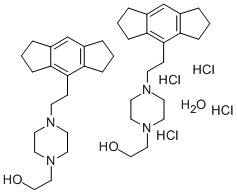 CAS#: 82875-66-9, 4-(2-(1,2,3,5,6,7-Hexahydro-S-indacen-4-yl)ethyl)-1-Piperazineethanol hydrochloride hydrate