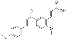 CAS#: 82885-77-6, (E,E)-3-(2-Methoxy-5-(3-(4-Methoxyphenyl)-1-Oxo-2-Propenyl)Phenyl)-2-Propenoic Acid