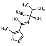 CAS#: 828940-68-7, N-[(2R)-2-Cyano-3-methyl-2-butanyl]-5-methyl-1,2-oxazole-4-carboxamide