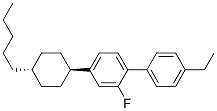 CAS 登录号：83171-55-5， 反式-4'-乙基-2-氟-4-(4-戊基环己基)-1,1'-联苯