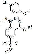CAS#: 83249-40-5, 2-[3-(5-Chloro-2-Methoxyphenyl)-1-Ethyl-2-Triazen-1-Yl]-5-Sulfo-Benzoic Acid Potassiumsalt (1:2)