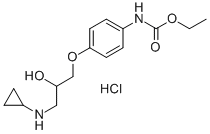 CAS#: 83263-82-5, N-[4-[3-(Cyclopropylamino)-2-hydroxypropoxy]phenyl]carbamic acid ethyl ester hydrochloride