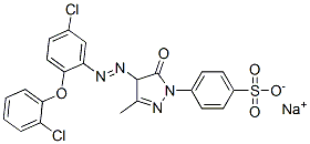 CAS#: 83270-32-0, Sodium 4-[4-[[5-Chloro-2-(2-Chlorophenoxy)Phenyl]Azo]-4,5-Dihydro-3-Methyl-5-Oxo-1H-Pyrazol-1-Yl]Benzenesulphonate