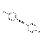 CAS#: 832744-28-2, 1-Bromo-4-[(4-chlorophenyl)ethynyl]benzene