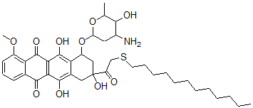 CAS#: 83291-66-1, 14-Dodecyl-14-Thiaadriamycin
