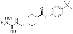 CAS 登录号：83373-31-3， 反式-4-胍基甲基环己烷羧酸对叔丁基苯基酯盐酸盐