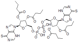 CAS#: 83385-96-0, P(1),P(2)-Bis(O(2'),O(3')-Dibutyryl-6-Mercaptopurine-9 beta-Ribofuranoside)-5'-Pyrophosphate