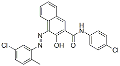 CAS 登录号：83399-78-4， 4-[(5-氯-2-甲基苯基)偶氮]-N-(4-氯苯基)-3-羟基萘-2-甲酰胺